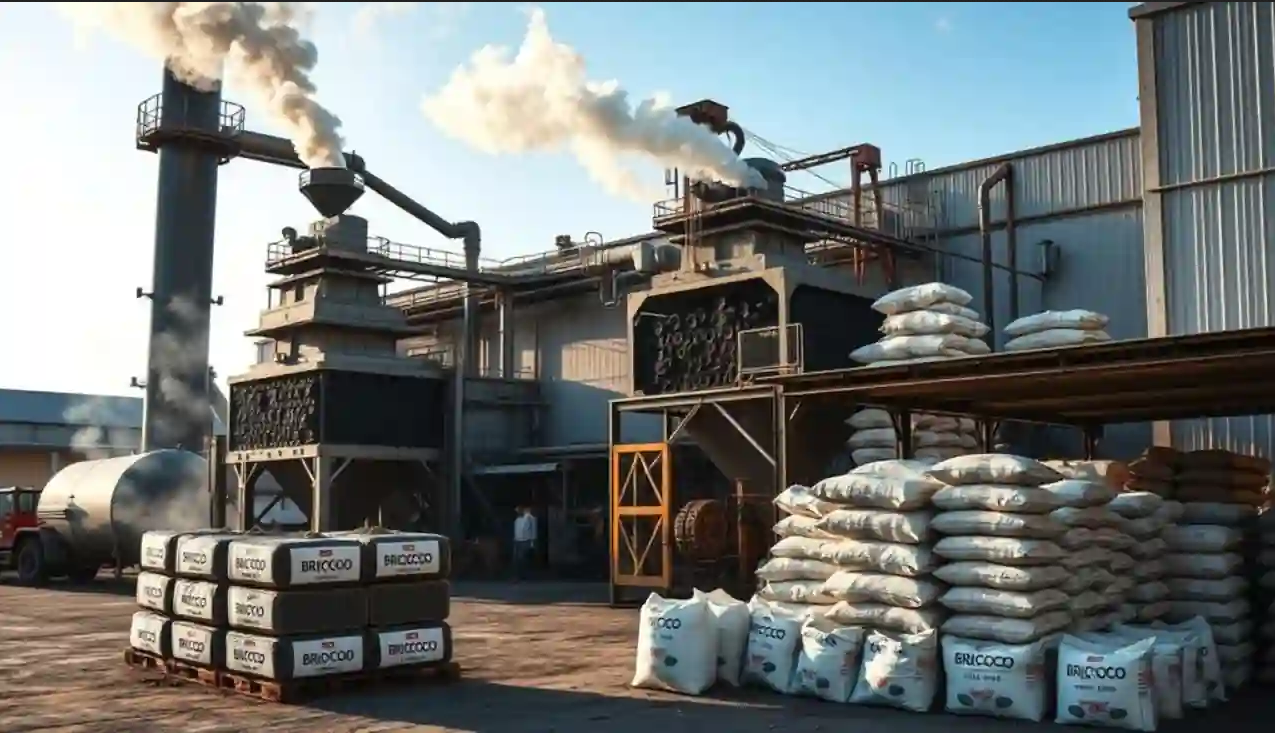Charcoal production facility